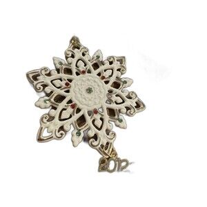 Lenox 2012 China  Snowflake Ornament #813684 Box Christmas Holiday Tree